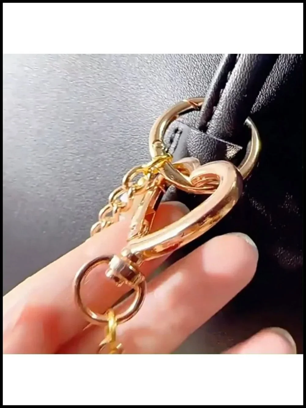 3 Pcs Bag Charms Keychains Replacement Extension Chain for Crossbody Bags